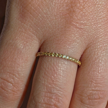 Linea Mini Ring – Yellow Sapphire