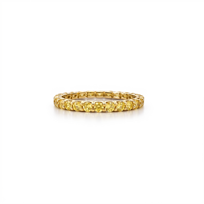 Linea Midi Ring – Yellow Sapphire