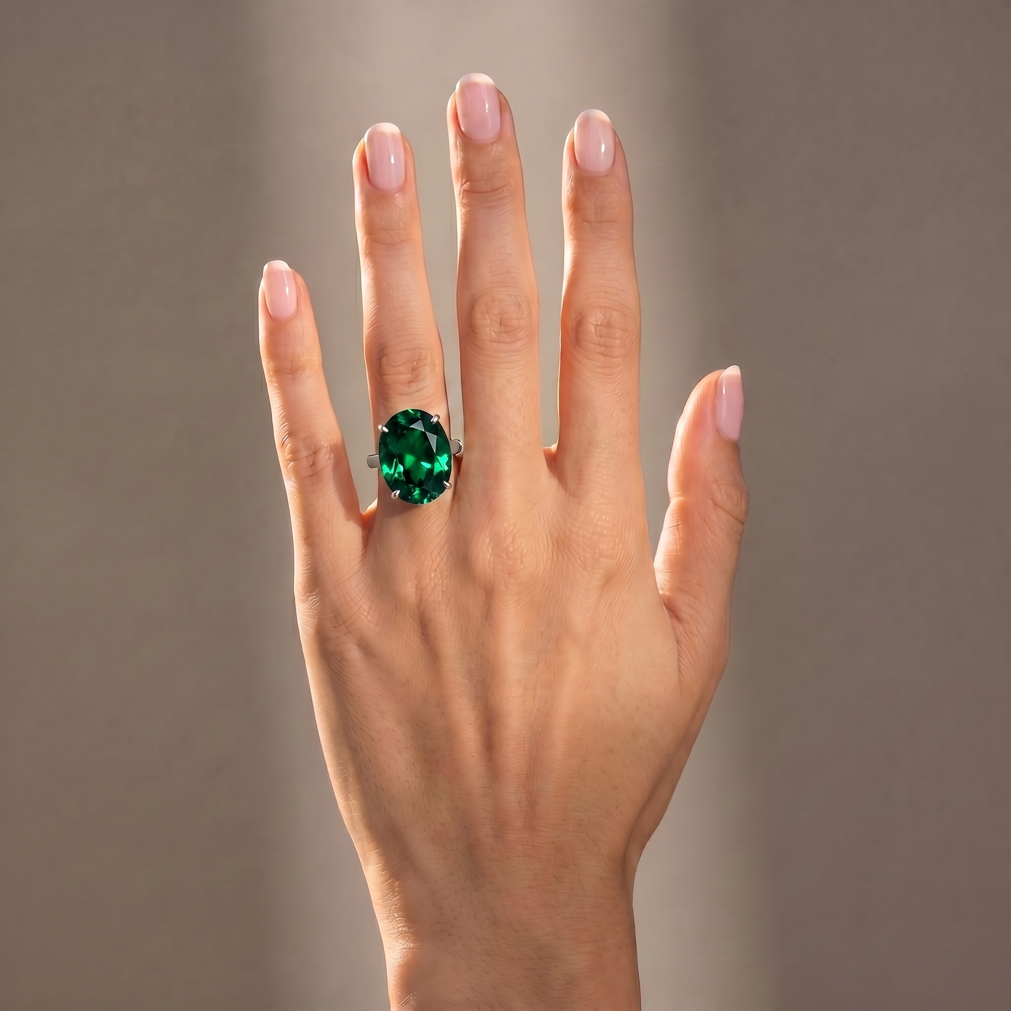 Velara Gala Ring – Zambian Green Emerald