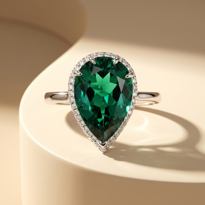 Nova Principessa Ring – Zambian Green Emerald