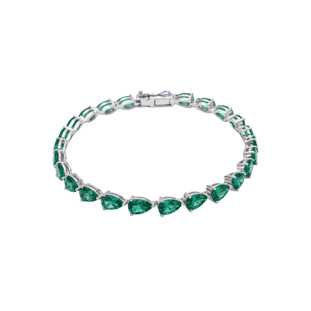 Nova Tennis Bracelet – Zambian Green Emerald