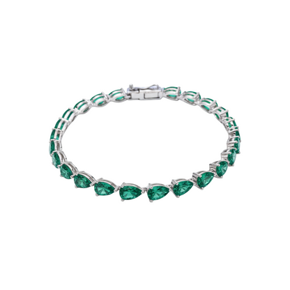 Nova Tennis Bracelet – Zambian Green Emerald