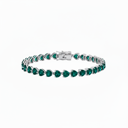 Amore Tennis Bracelet – Zambian Green Emerald
