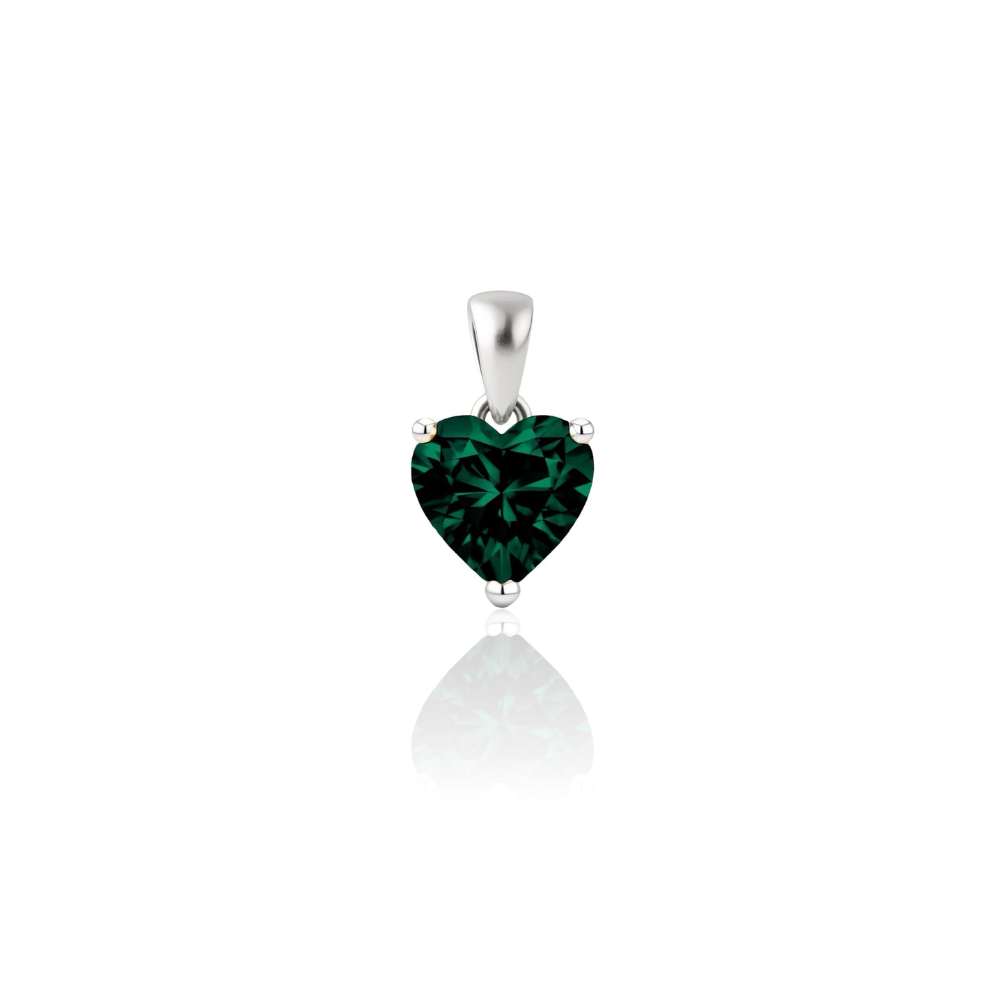 Amore Maxi Solitaire Necklace – Zambian Green Emerald