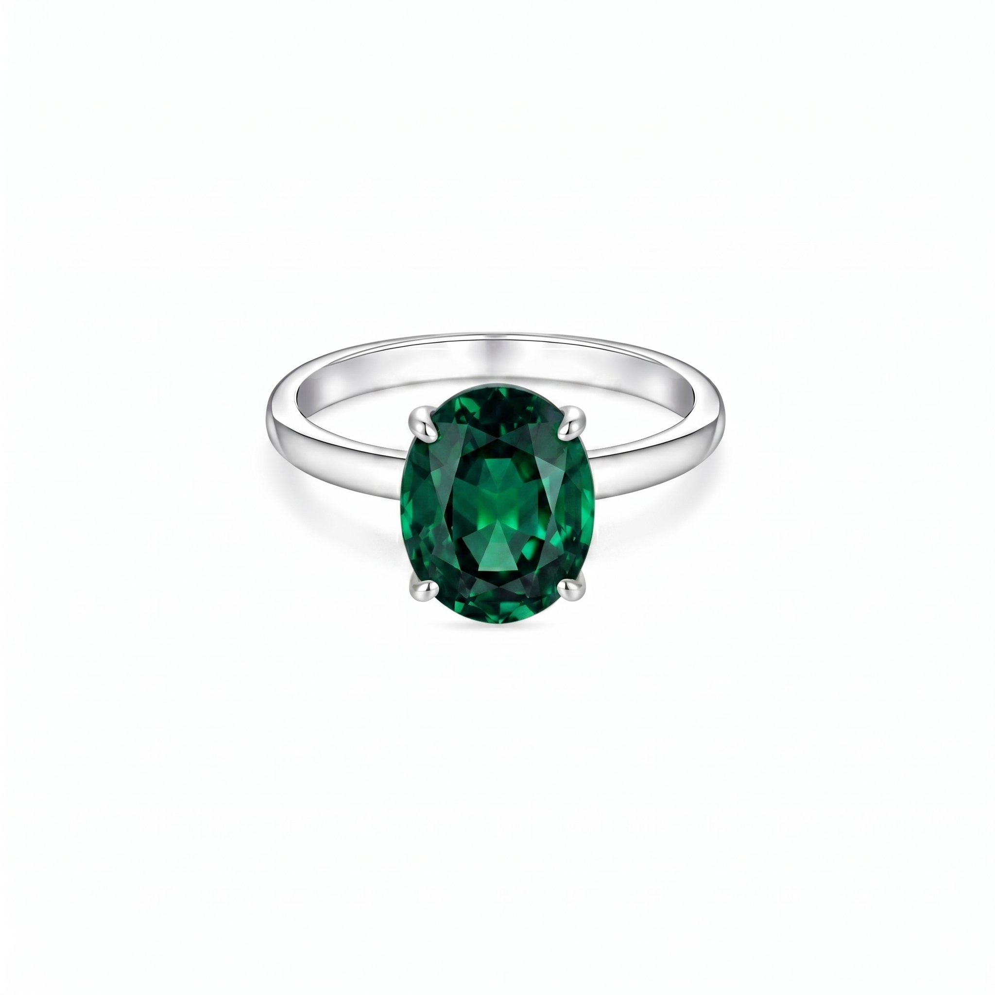 Velara Signature Ring – Zambian Green Emerald