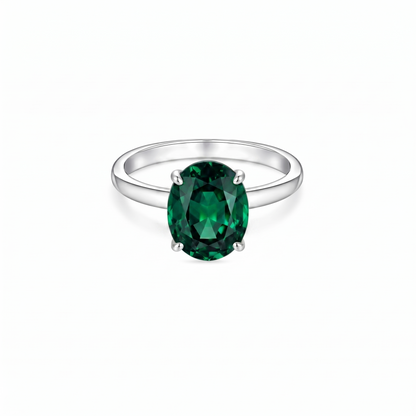 Velara Signature Ring – Zambian Green Emerald