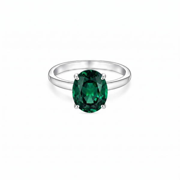 Velara Signature Ring – Zambian Green Emerald