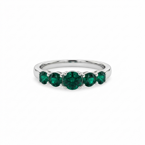 Juno Cinco Ring – Zambian Green Emerald