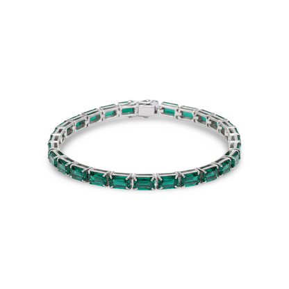 Nexus Tennis Bracelet – Zambian Green Emerald