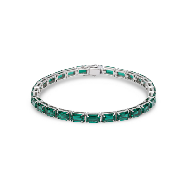 Nexus Tennis Bracelet – Zambian Green Emerald
