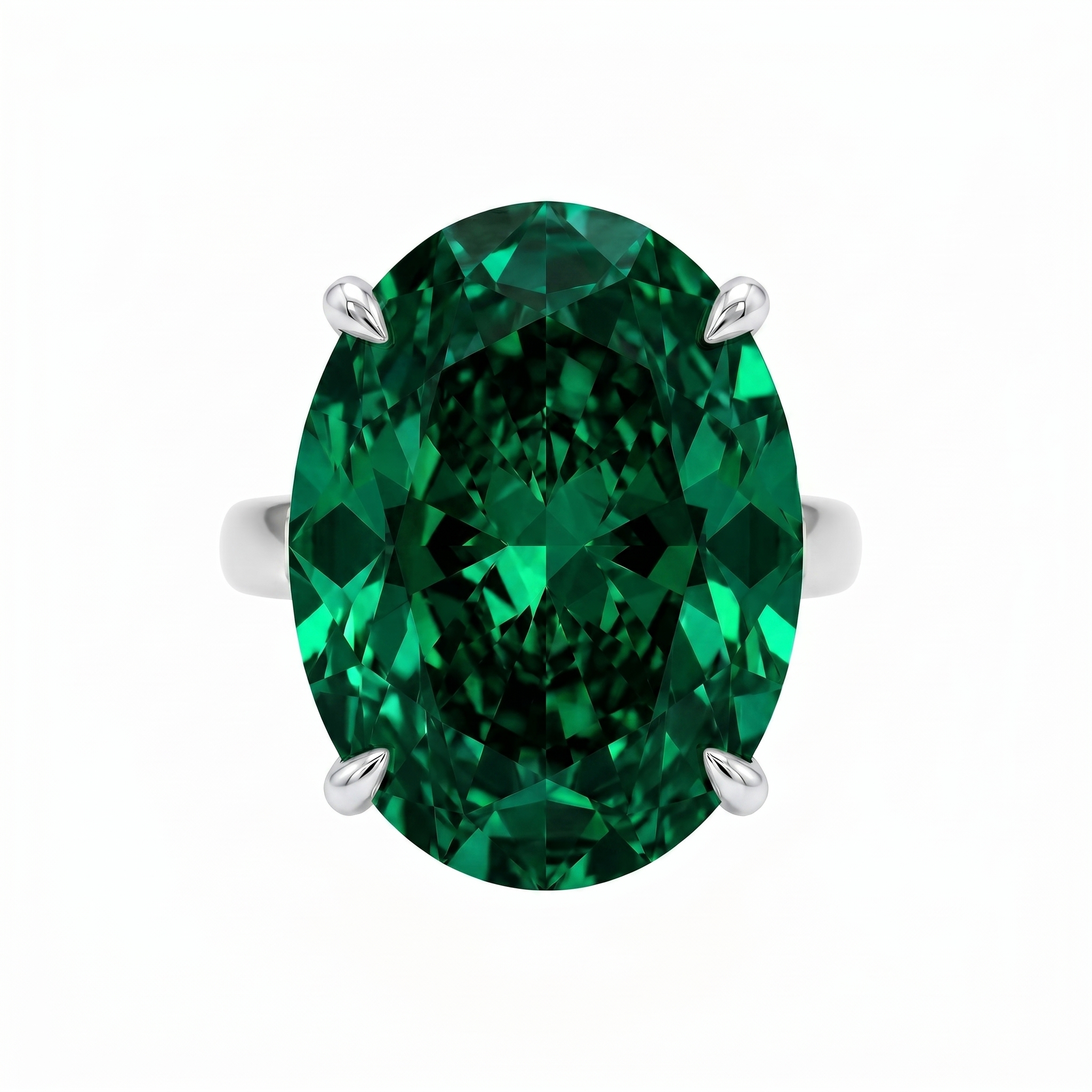 Velara Gala Ring – Zambian Green Emerald