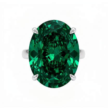 Velara Gala Ring – Zambian Green Emerald