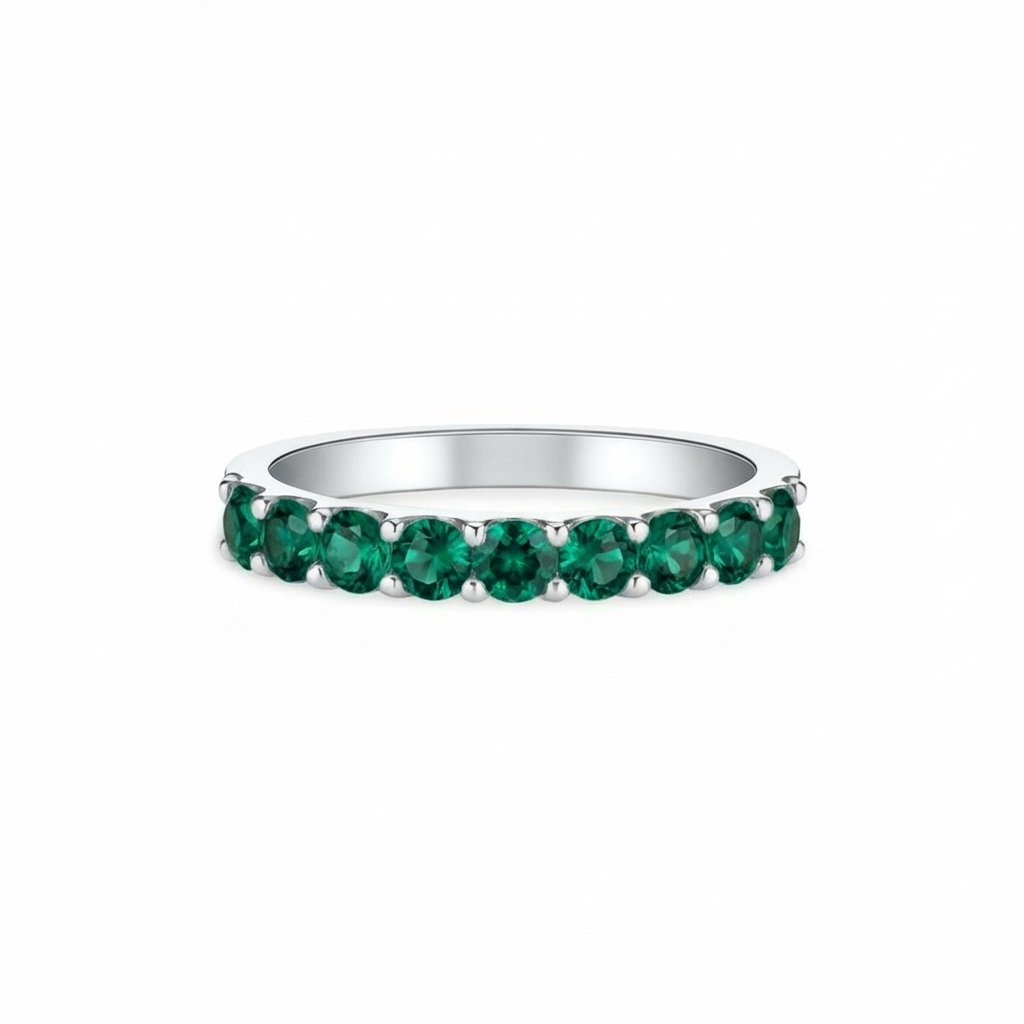 Linea Demi Grande Ring – Zambian Green Emerald
