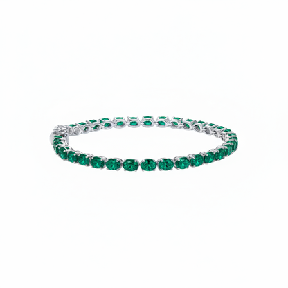 Velara Tennis Bracelet – Zambian Green Emerald