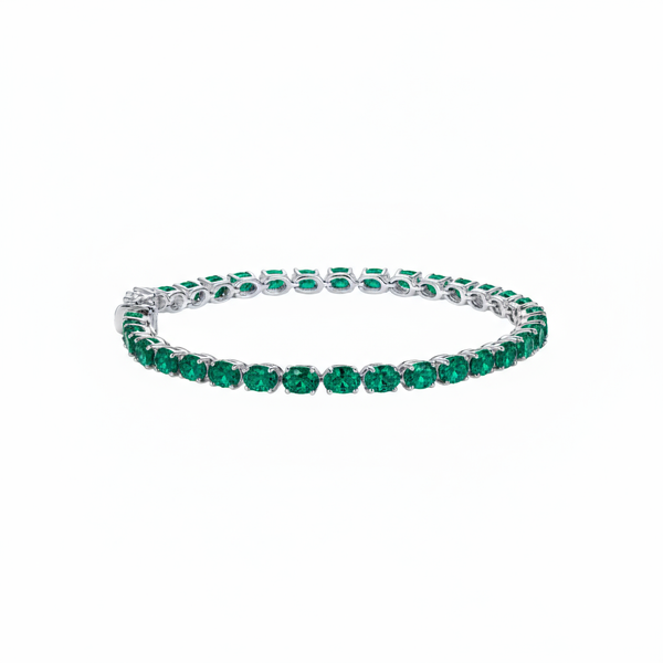 Velara Tennis Bracelet – Zambian Green Emerald
