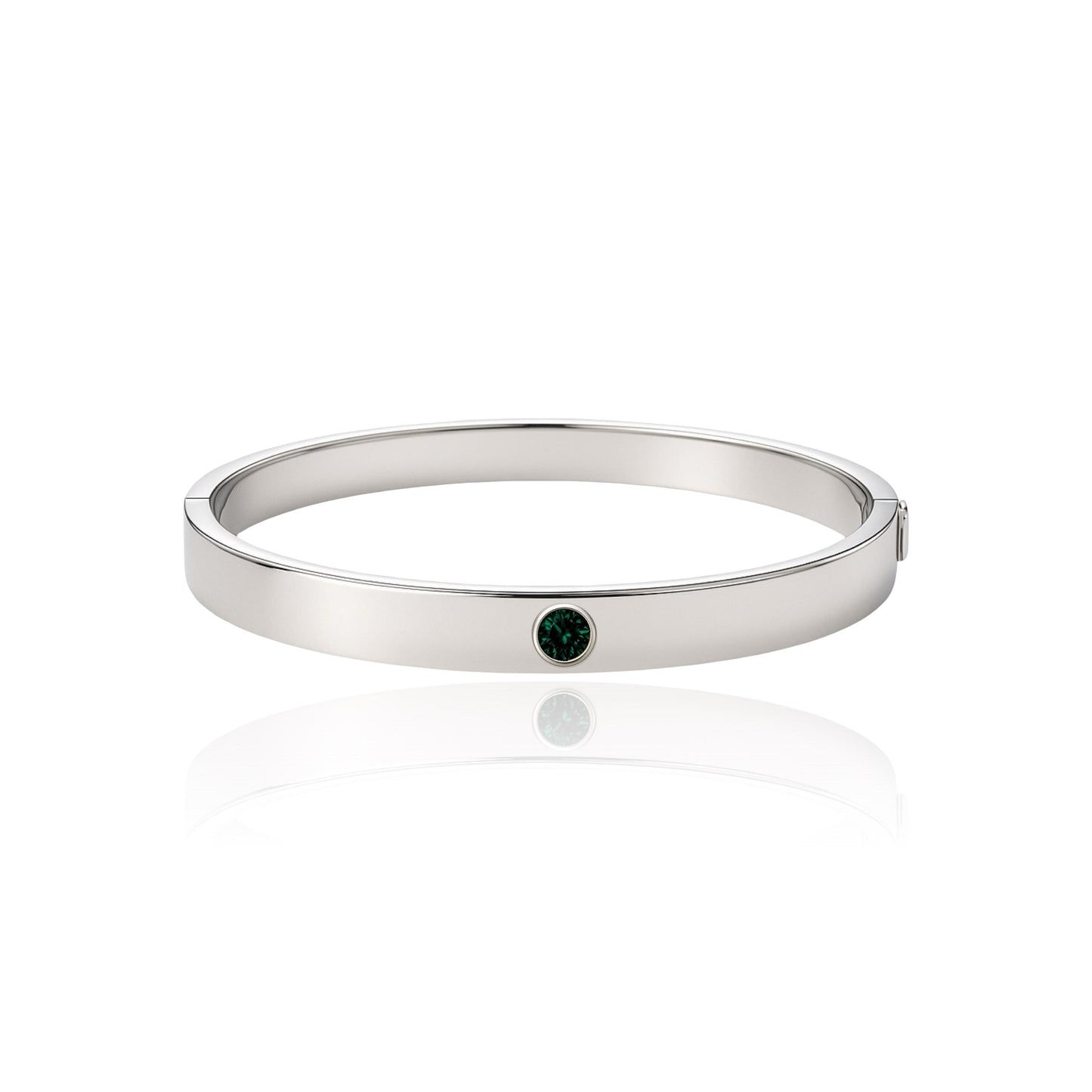 Forma Uno Elemental Bangle – Zambian Green Emerald