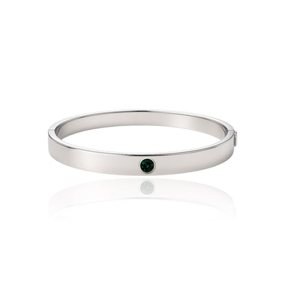 Forma Uno Elemental Bangle – Zambian Green Emerald