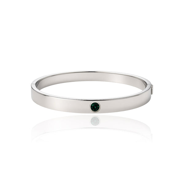 Forma Uno Elemental Bangle – Zambian Green Emerald
