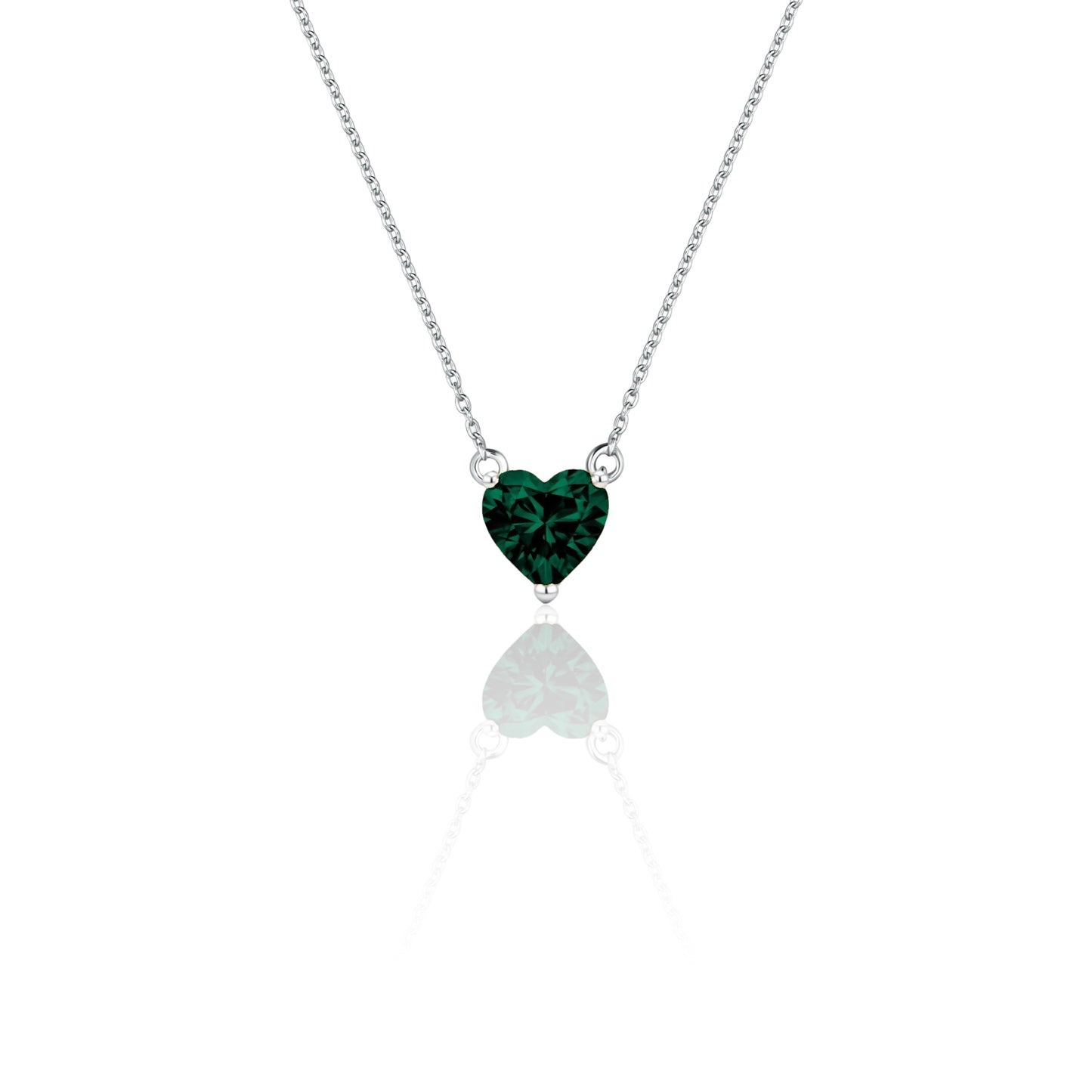 Amore Maxi Solitaire Necklace – Zambian Green Emerald