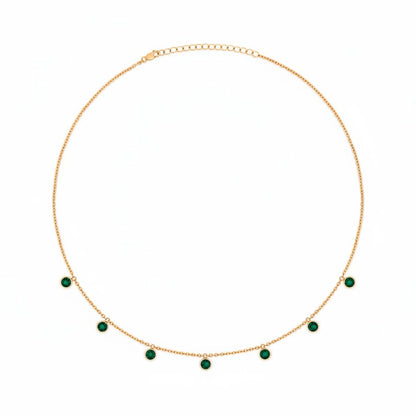 Forma Harmony Necklace – Zambian Green Emerald