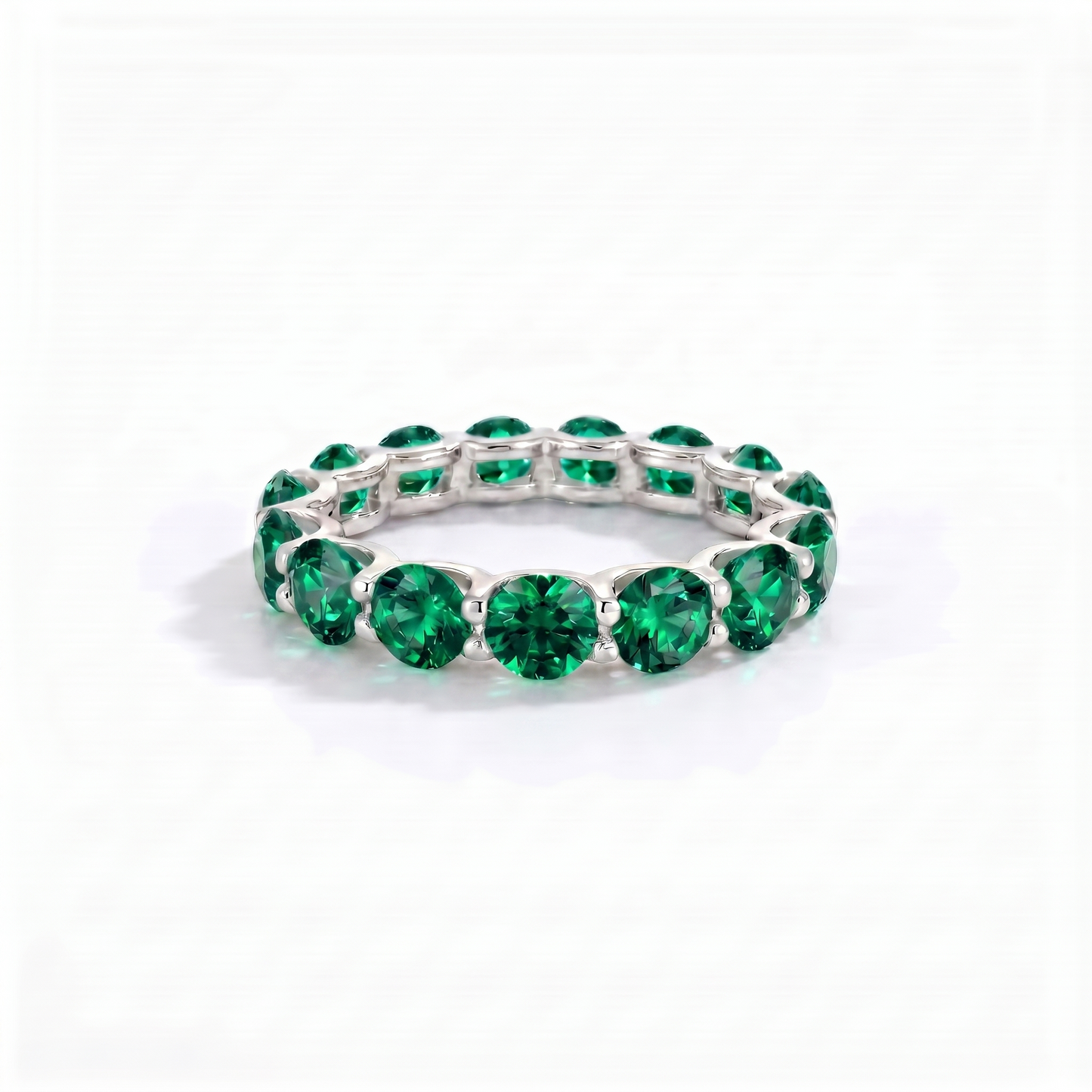 Linea Maxi Ring – Zambian Green Emerald