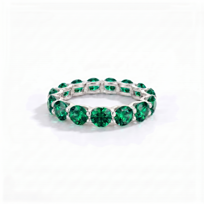 Linea Maxi Ring – Zambian Green Emerald